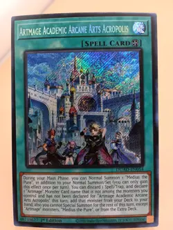 Yu-Gi-Oh! Artmage Academic Arcane Arts Acropolis *SECRET RARE* DUAD-EN054 NM/M - Image 1