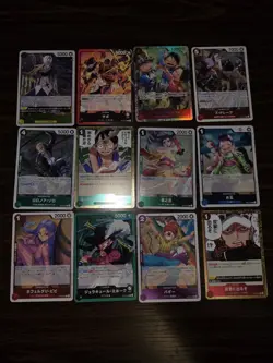 One Piece TCG Japanese R/SR/L Lot (12) NM - Image 1