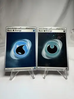 Pokemon TCG 151 Holo Energy Cards - Water and Darkness Energy Cards NM - Image 1