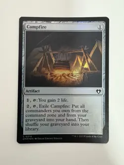Campfire Foil MTG Magic the Gathering Card NM Near Mint CMM - Image 1