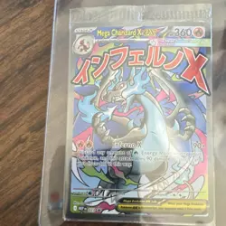 Pokemon Mega Charizard X EX Promo Holo Card 023 Me: Mega Evolution Inferno X - Image 1