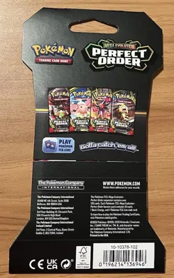 Pokemon: Mega Evolutions - Perfect Order Sleeved Booster Pack +1 Bonus Card - Image 2