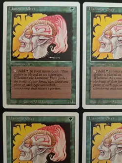 Mtg - 4 x Llanowar Elves - Revised Edition - Magic the Gathering - Playset - Image 2