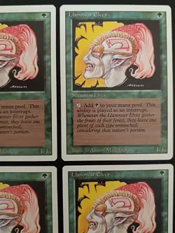Mtg - 4 x Llanowar Elves - Revised Edition - Magic the Gathering - Playset - Image 3
