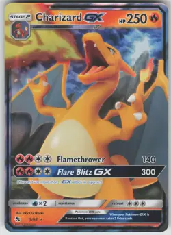 Pokemon TCG Charizard GX Ultra Rare Hidden Fates 9/68 - Image 1