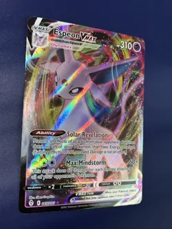Pokemon TCG Espeon VMAX Holo Ultra Rare Evolving Skies Mint Condition Near Mint - Image 2