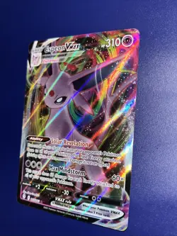 Pokemon TCG Espeon VMAX Holo Ultra Rare Evolving Skies Mint Condition Near Mint - Image 3