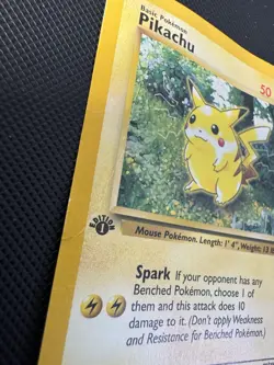 Pikachu WotC Gold W Stamp Promo 60/64 – Vintage Pokemon - 1st Edition HP/DMG - Image 2