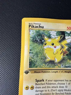 Pikachu WotC Gold W Stamp Promo 60/64 – Vintage Pokemon - 1st Edition HP/DMG - Image 5