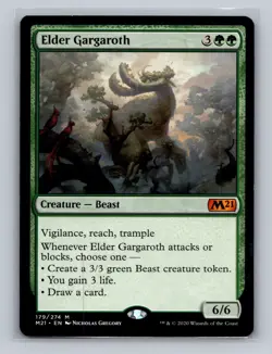 MTG Magic the Gathering Elder Gargaroth (179/470) Core Set 2021 LP - Image 1