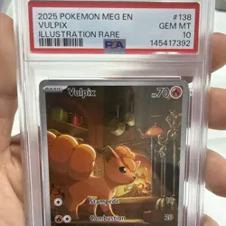 2025 Pokemon Meg En Vulpix #138 Illustration Rare PSA 10 GEM MT - Image 2