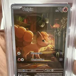 2025 Pokemon Meg En Vulpix #138 Illustration Rare PSA 10 GEM MT - Image 3