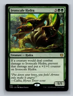 2x MTG Magic the Gathering Ironscale Hydra (296/412) Theros Beyond Death LP - Image 1