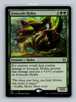 2x MTG Magic the Gathering Ironscale Hydra (296/412) Theros Beyond Death LP - Image 3