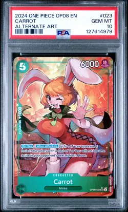 ONE PIECE CARROT OP08-023 ALTERNATE ART 🔥 PSA 10 - Image 1