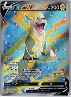 Boltund V (Full Art) 249/264 SWSH08: Fusion Strike - Pokemon Card - NM - Image 1