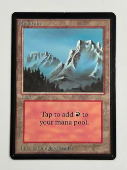 Mountain (B) - Beta Edition 1993 - MTG card [LP] - Image 1
