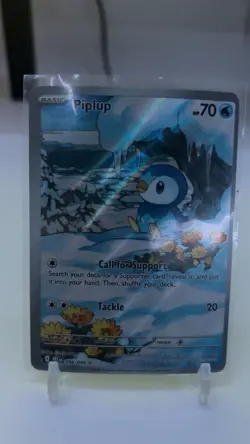 Pokemon TCG Piplup Phantasmal Flames 098/094 Illustration Rare NM Card - Image 1