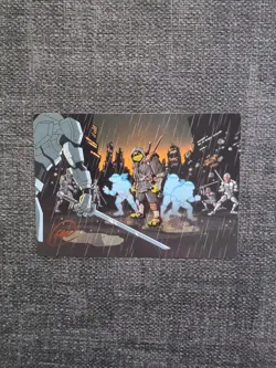 MTG Art Card The Last Ronin's Technique TMNT Gold-Stamped Signature TMT - Image 1