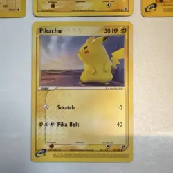 Pokemon Pikachu Basic 70/111 74/112 124/165 72/100 Lot of 4 English LP - Image 5