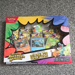 Pokemon TCG Ascended Heroes First Partner Deluxe Pin Collection New/Sealed - Image 1