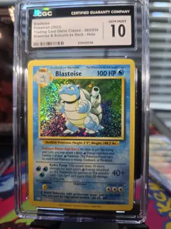 Pokemon English Blastoise 003/034 Trading Card Game Classic Holo - Image 1