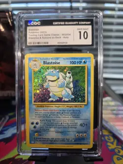 Pokemon English Blastoise 003/034 Trading Card Game Classic Holo - Image 3