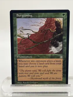 Burgeoning Stronghold 1998 Near Mint Never Played Magic The Gathering Mtg - Image 1