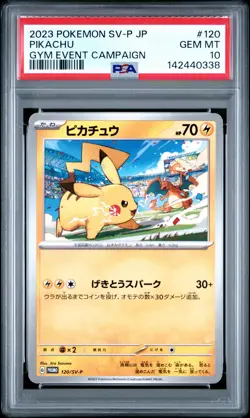 PSA 10 Pikachu 120/SV-P Gym Event Campaign Sv-p Promo Pokemon Japanese PSA - Image 1