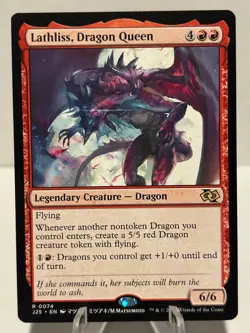 Lathliss, Dragon Queen (Anime) 74 R Foundations Jumpstart NM MTG - Image 1
