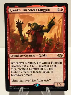 Krenko, Tin Street Kingpin 572 R Foundations Jumpstart NM MTG - Image 1