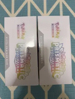 Lot Of 2 Pokemon Prismatic Evolutions Elite Trainer Box ETB NEW | (Rip in boxes) - Image 5