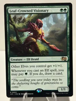 Leaf-Crowned Visionary 683 R Foundations Jumpstart NM MTG - Image 1