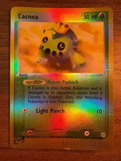 Cacnea 57/100 Common Sandstorm Pokemon Reverse Holo Lightly Played - Image 1