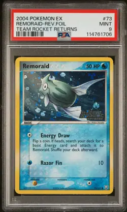 2004 POKEMON EX TEAM ROCKET RETURNS REMORAID #73 REVERSE PSA 9 MINT #114761706 - Image 1