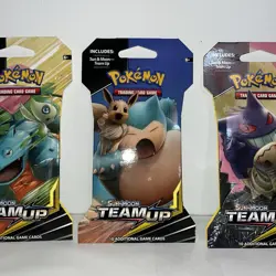 4x POKEMON Sun & Moon TEAM UP Sleeved Booster Packs FACTORY SEALED - Image 4