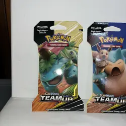 4x POKEMON Sun & Moon TEAM UP Sleeved Booster Packs FACTORY SEALED - Image 5