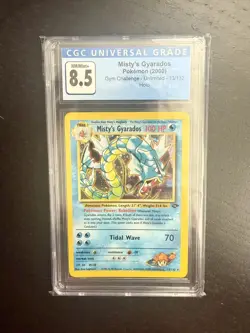 2000 Pokemon Misty's Gyarados #13 Gym Challenge Holo CGC 8.5 - Image 1