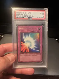 2002 Yugioh Mrd-138 Mirror Force 1st Edition PSA 3 VG Chipped Case (Reholder!!!) - Image 1