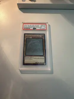 Konami Blue-Eyes White Dragon Ghost Rare 1st Edition PSA 8 GFP2-EN175 Yu-Gi-Oh! - Image 1