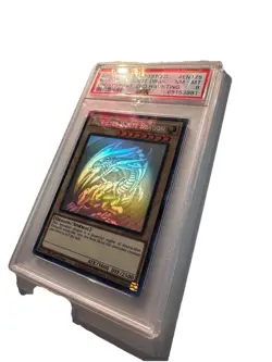 Konami Blue-Eyes White Dragon Ghost Rare 1st Edition PSA 8 GFP2-EN175 Yu-Gi-Oh! - Image 3