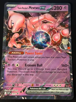 Team Rocket's Mewtwo 205 Promo - Pokemon Oversized Jumbo Card - Image 1