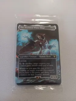 In Hand! MTG The Destined White Mage (Borderless) #0444 Final Fantasy Non-Foil - Image 1