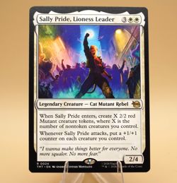 Sally Pride, Lioness Leader | 24 | Rare | Regular | TMNT | Store Promo Eligible - Image 1