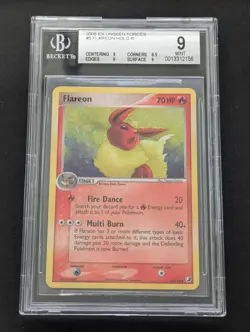 Flareon 5/115 Holo EX Unseen Forces 2005 Pokemon BGS 9 - Image 1