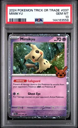 2024 POKEMON TRICK OR TRADE #037 MIMIKYU PSA 10 - Image 1