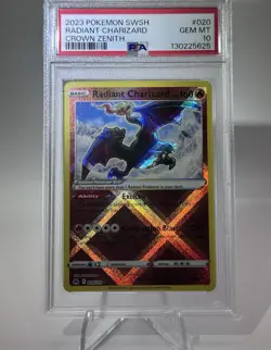 PSA 10 2023 Pokemon Crown Zenith Radiant Charizard #20 - Image 1