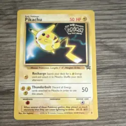 Pokemon TCG Pikachu Kids WB Promo 4/4 Regular 50 HP 1999 Wizards Vintage - Image 1