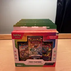 Pokemon TCG First Partner Illustration Collection Series 1 Sealed Case (6) - Image 2