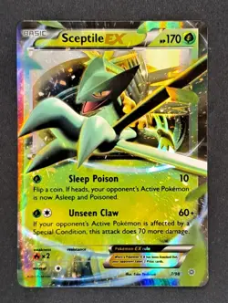 Pokemon Sceptile EX Ultra Rare Holo Basic 170 HP XY Ancient Origins 7/98 - Image 1